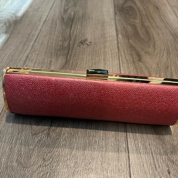 Pink and gold‎  Box clutch, NWOT - Picture 2 of 3